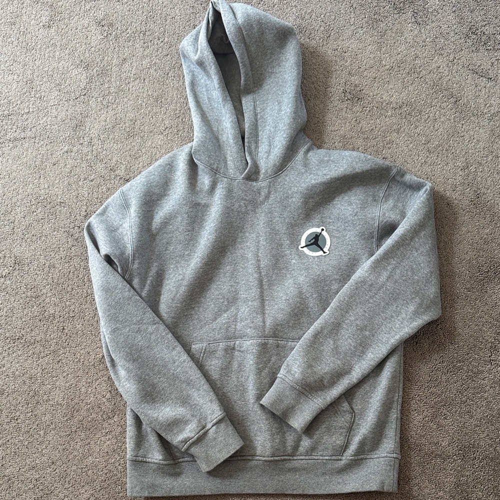 Jordan Gray Hoodie with Logo